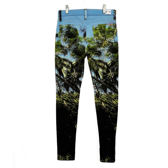 HUDSON LA | Midrise Nico | Women's size 26 | Palm Tree Design | RN 107906 - Picture 3 of 8